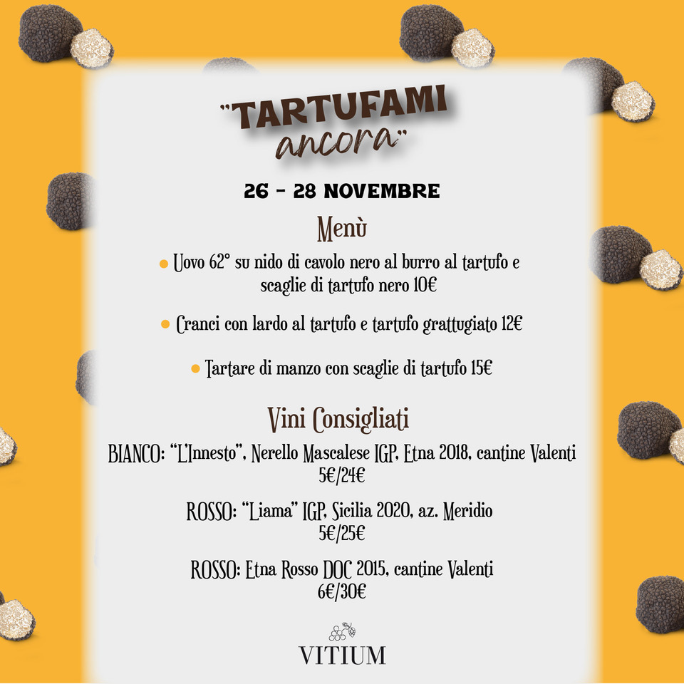 menu tartufo